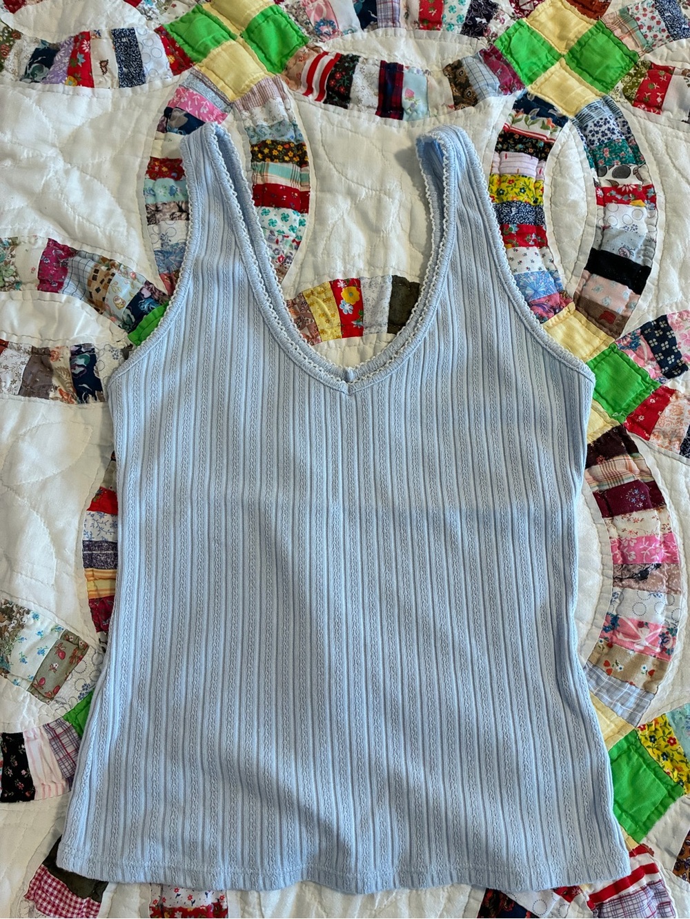 Universal Thread ribbed tank top small feminine cotton blend coquette